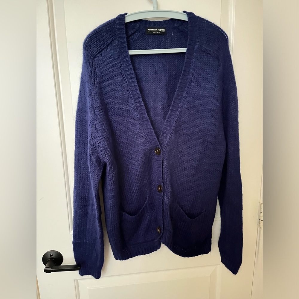 American Apparel Cardigan. Made in USA